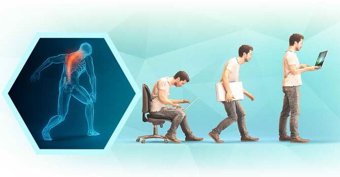 rossz testtartás a számítógépen végzett munka során és a mellkasi osteochondrosis